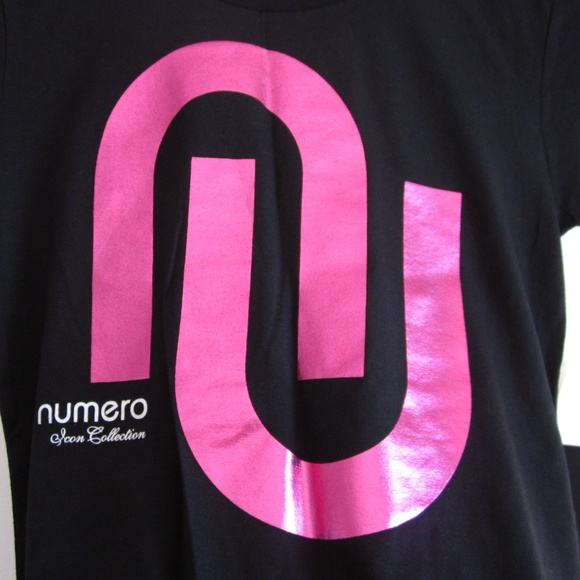 Numero - Black T-shirt With Shiny Logo - Picture 3 of 8